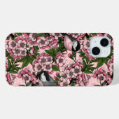 Kersenbloesem en kikkervisjes op roze Case-Mate iPhone case (Achterkant (horizontaal))