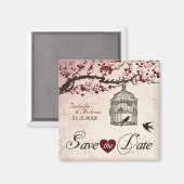 Kersenbloesem en Tortelduifjes Magneet (Voorkant / Achterkant)