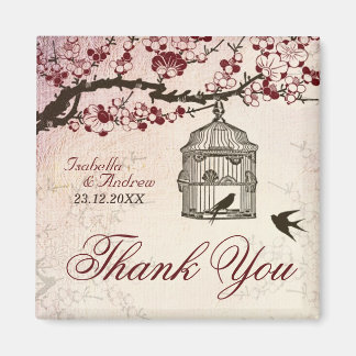 Kersenbloesem en Tortelduifjes Magneet