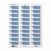 Kersenbloesem en trouwjurk op Polka Dots Etiket (Full Sheet)