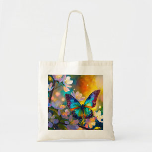 Kersenbloesem Fantasie Zonsopgang Vlinder Tote Bag