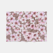 Kersenbloesem Fleece Deken (Voorkant (Horizontaal))