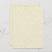 Kersenbloesem Floral Ecru Trouwgegevens Kaart (Voorkant / Achterkant)