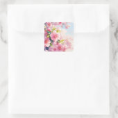 Kersenbloesem Fluisteringen van de Lente Vierkante Sticker (Tas)