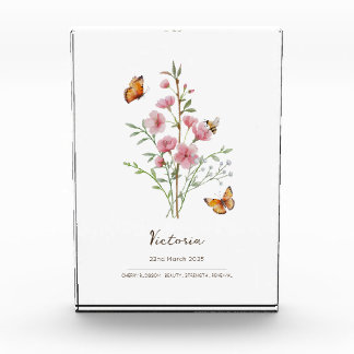 Kersenbloesem Geboortemaand Bloem Fotoblokken