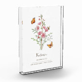 Kersenbloesem Geboortemaand Bloem Fotoblokken (Links)