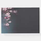 Kersenbloesem geometrische bloemen gastenboek (Achterkant)