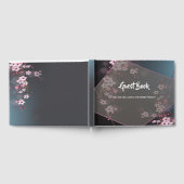 Kersenbloesem geometrische bloemen gastenboek (Volledig)