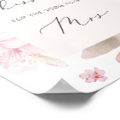 Kersenbloesem hoeveel kusjes bruidsjonkvrouwfeest  poster (Hoek)