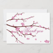 Kersenbloesem Huwelijk Dankkaartjes Bedankkaart (Voorkant)