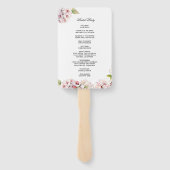 Kersenbloesem Huwelijksprogramma Handventilator Handwaaier (Achterkant)