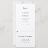 Kersenbloesem huwelijksuitnodiging w rsvp bijgevoe kaart (Achterkant)