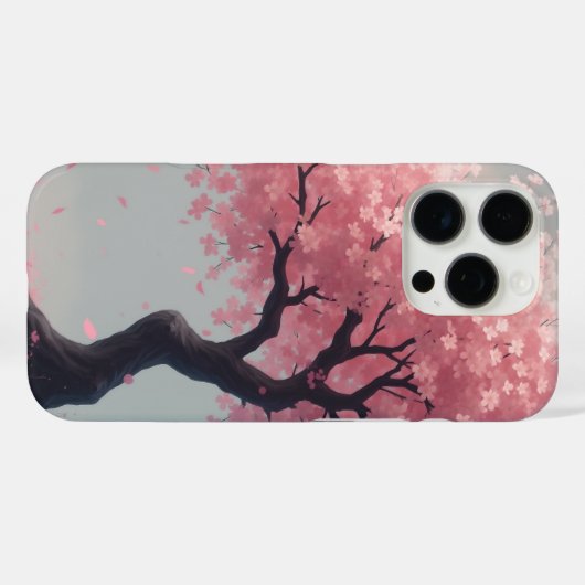 Kersenbloesem illustratie Case-Mate iPhone case (Achterkant (horizontaal))