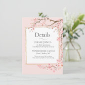 Kersenbloesem Informatiekaartje (Staand voorkant)