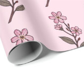 Kersenbloesem inpakpapier - Roze patroon (Rol Hoek)