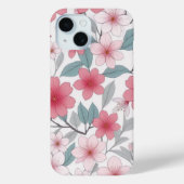 Kersenbloesem Japans Roze Sakura Patroon Case-Mate iPhone Case (Achterkant)