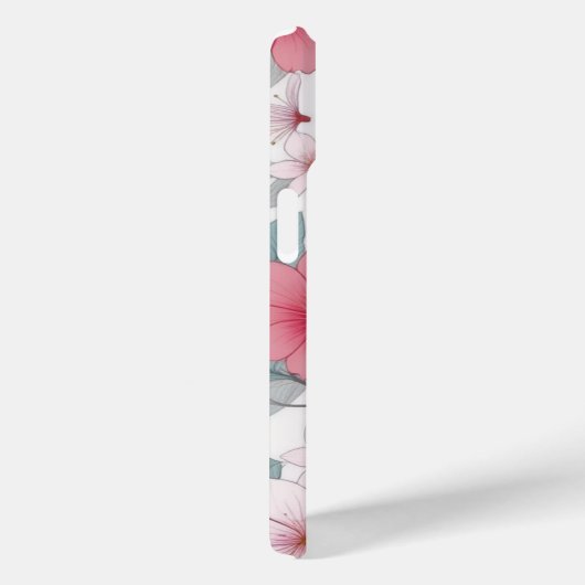 Kersenbloesem Japans Roze Sakura Patroon Case-Mate iPhone Case (Achterkant / Rechts)