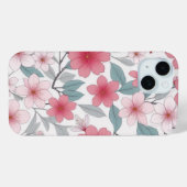 Kersenbloesem Japans Roze Sakura Patroon Case-Mate iPhone Case (Achterkant (horizontaal))