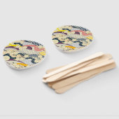 Kersenbloesem Japanse Bloem Rood Wit Handwaaier (Niet-gemonteerd)