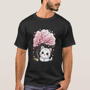 Kersenbloesem Japanse Boom Zoete kat Kittens Japa T-shirt