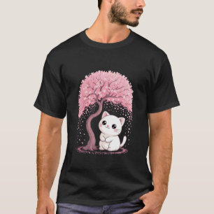 Kersenbloesem Japanse Boom Zoete kat Kittens Japan T-shirt
