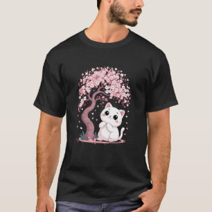 Kersenbloesem Japanse Boom Zoete kat Kitty Japan T-shirt