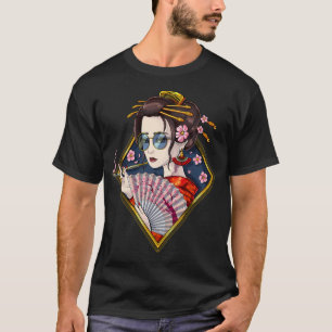 Kersenbloesem Japanse Geisha T-shirt