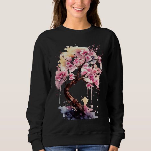 Kersenbloesem Japanse Kersenboom Trui (Voorkant)