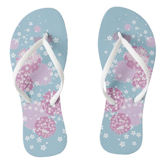 Kersenbloesem, Japanse Sakura Teenslippers (Voetbed)