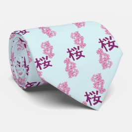 Kersenbloesem kanji Japans schrijven Stropdas