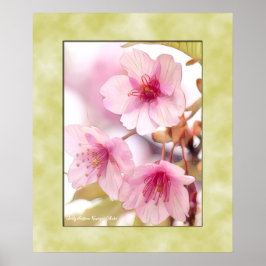 Kersenbloesem "Kawazu-Zakura" poster