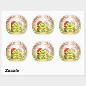 Kersenbloesem Knuffel Ronde Sticker (Vel)