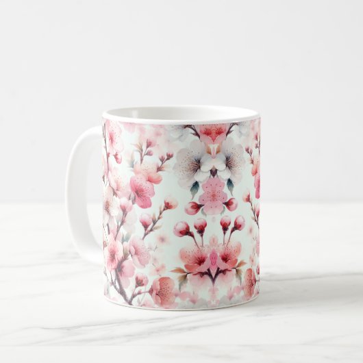 Kersenbloesem Koffiemok (Voorkant links)