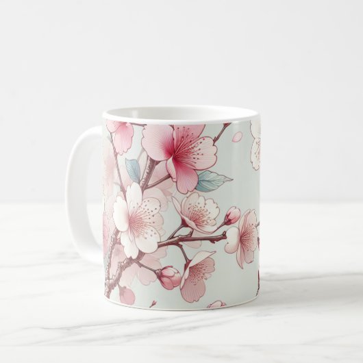 Kersenbloesem Koffiemok (Voorkant links)