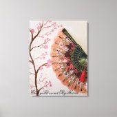 Kersenbloesem kunst canvas afdruk (Voorkant)