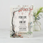 Kersenbloesem kunstboom kaart (Staand voorkant)