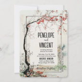 Kersenbloesem kunstboom kaart (Voorkant)