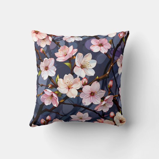 Kersenbloesem kussen. kussen (Achterkant)