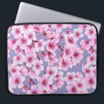 Kersenbloesem Laptop Sleeve<br><div class="desc">Waterverf naadloos patroon gemaakt van kersenbloesems.</div>