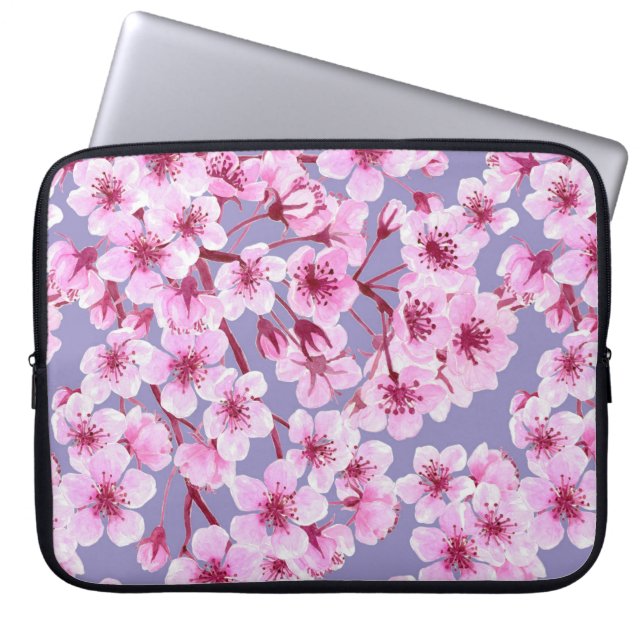 Kersenbloesem Laptop Sleeve (Voorkant)