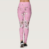 Kersenbloesem Leggings (Achterkant)