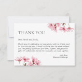 Kersenbloesem lente bruiloft Japans Fuji Modern Bedankkaart (Voorkant)