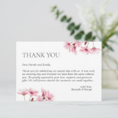 Kersenbloesem lente bruiloft Japans Fuji Modern Bedankkaart (Staand voorkant)