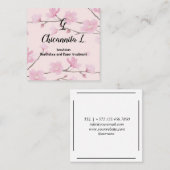 Kersenbloesem Lente Sakura Japans Vierkante Visitekaartje (Voorkant / Achterkant)