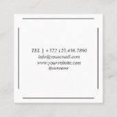 Kersenbloesem Lente Sakura Japans Vierkante Visitekaartje (Achterkant)