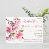 Kersenbloesem, Lente Vrijgezellenfeest Kaart (Staand voorkant)