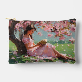 Kersenbloesem Lezend Meisje Pouch Etui
