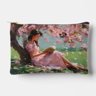 Kersenbloesem Lezend Meisje Pouch Etui