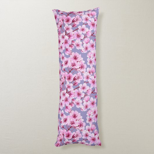 Kersenbloesem Lichaamskussen (Achterkant (Verticaal))
