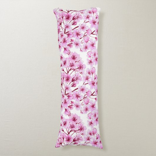 Kersenbloesem Lichaamskussen (Voorkant Verticaal)